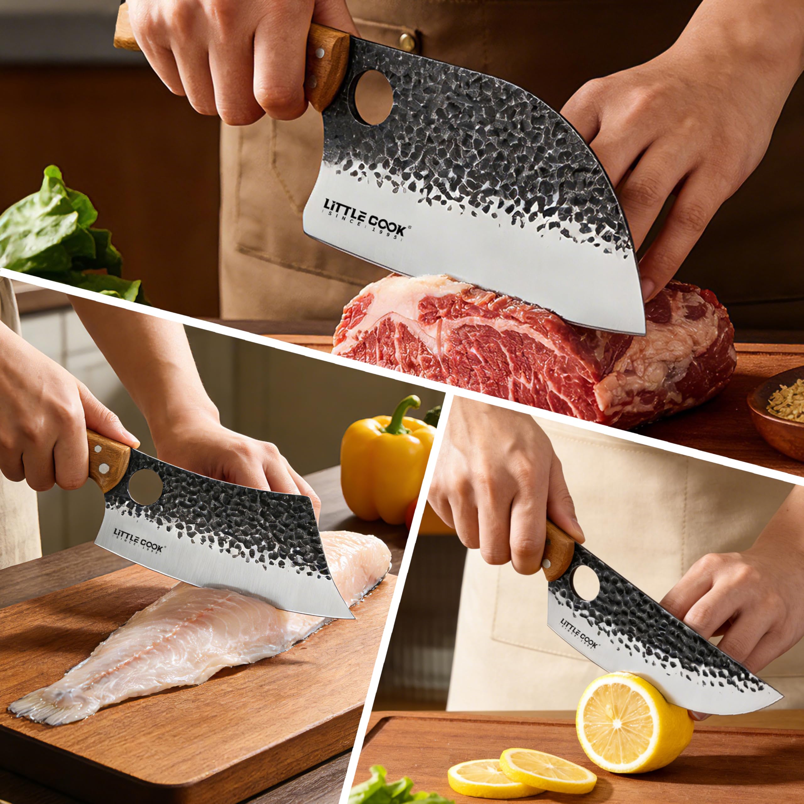 three knife sheaths for set