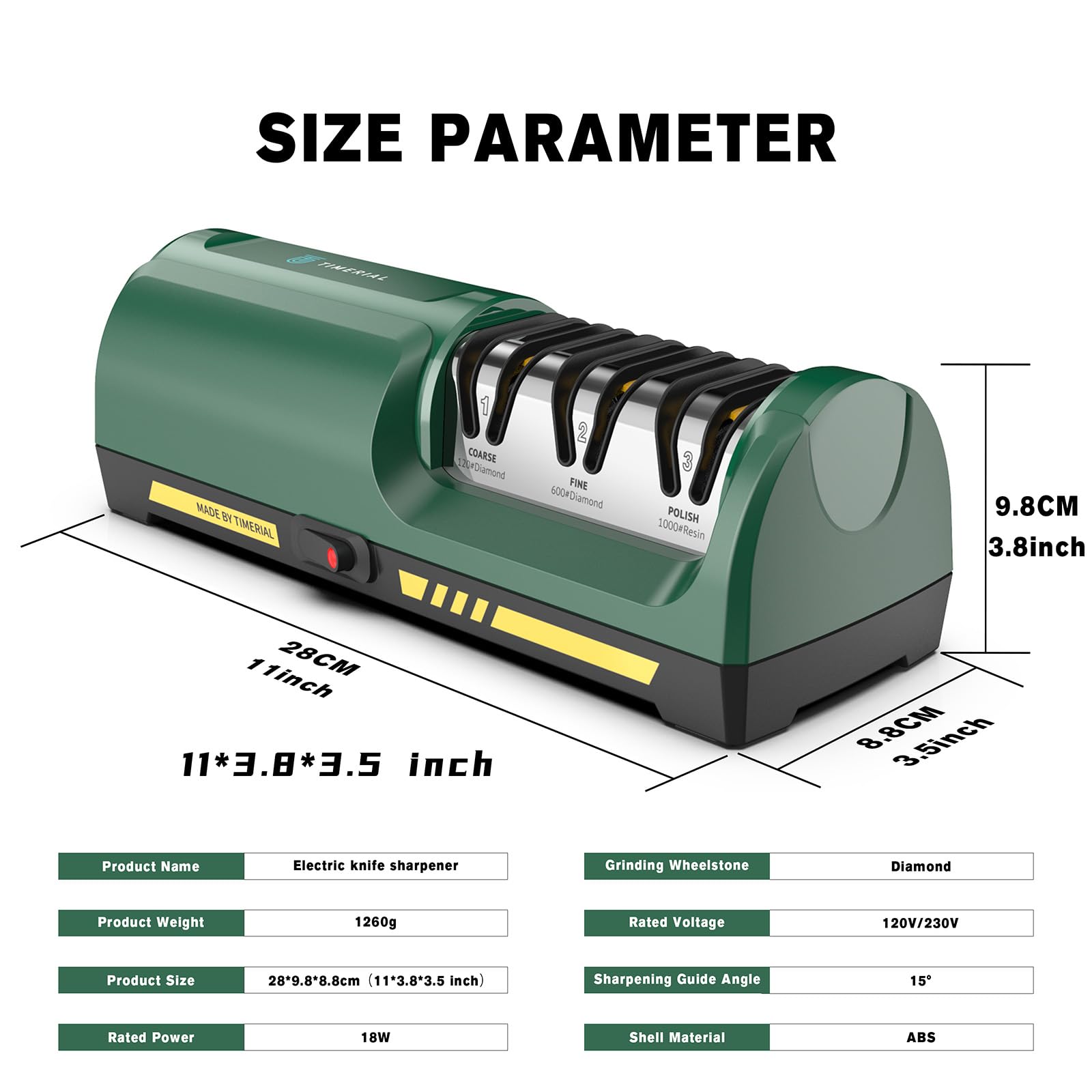Three-stage diamond abrasive disc sharpening system