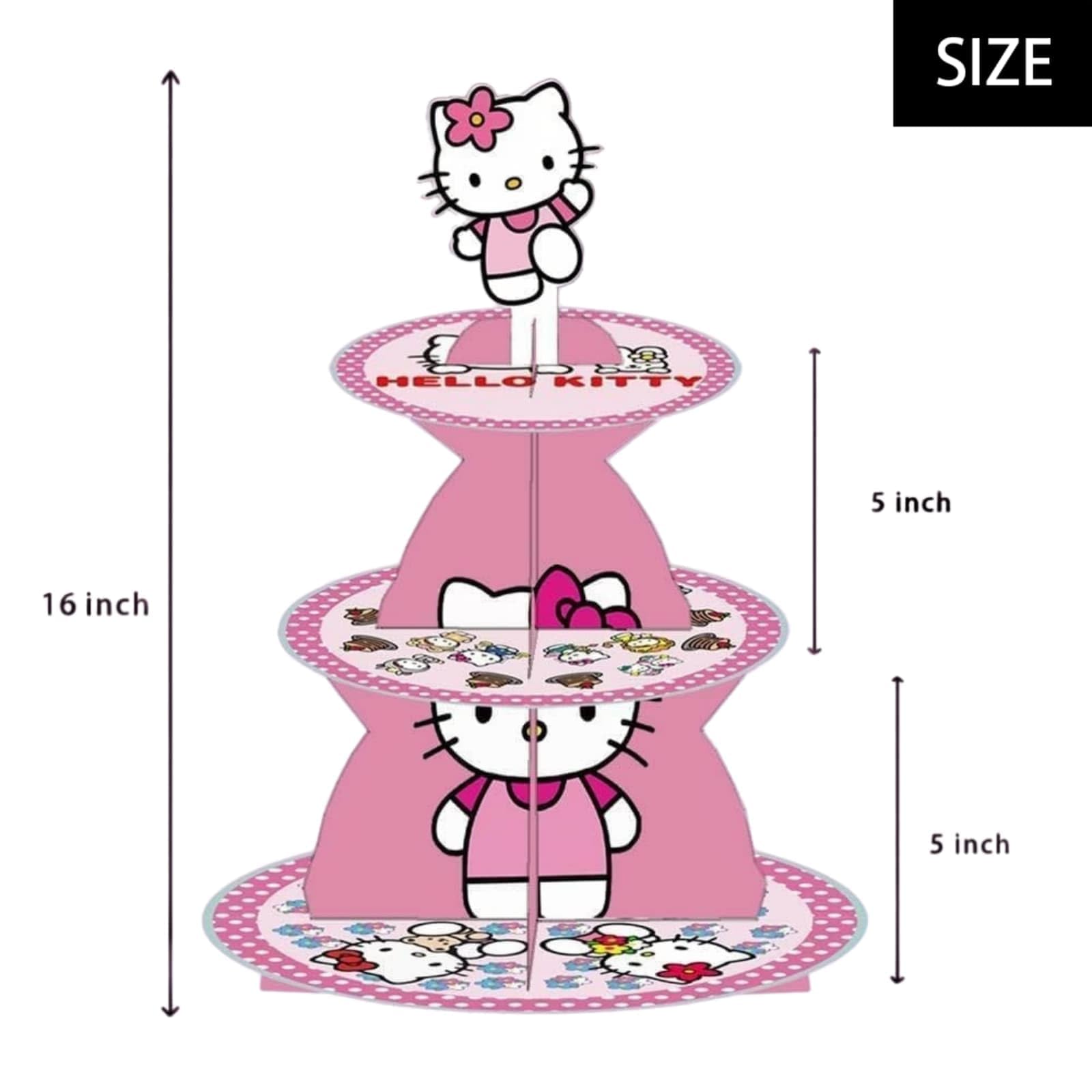 Lightweight cardstock cupcake stand for desserts