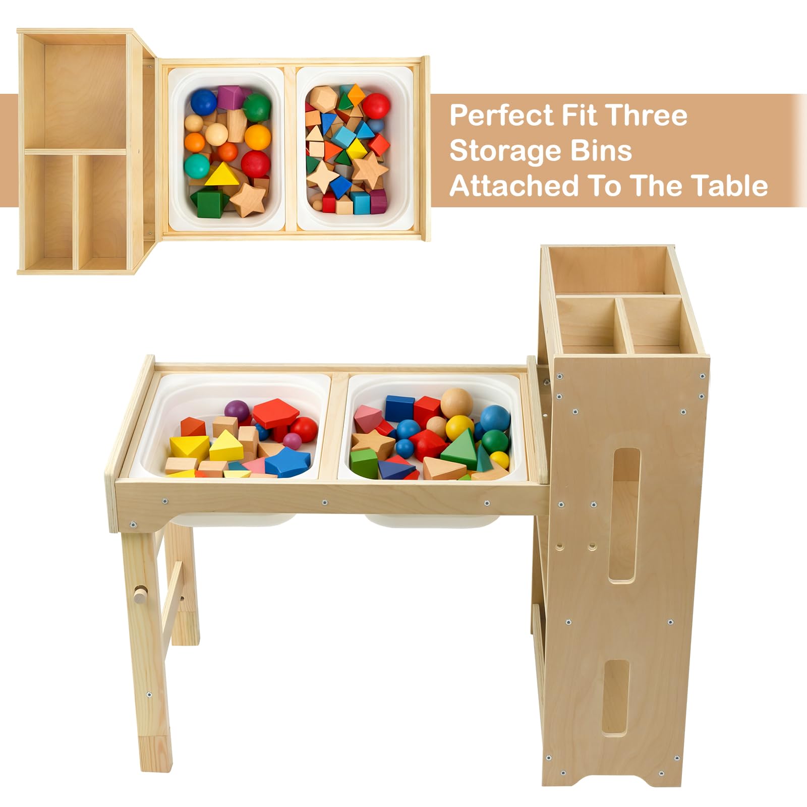 indoor and outdoor play setup with sand and water features
