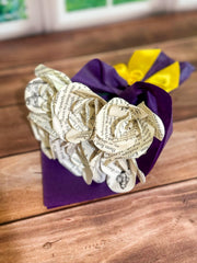 Through The Looking Glass inspired paper rose arrangement