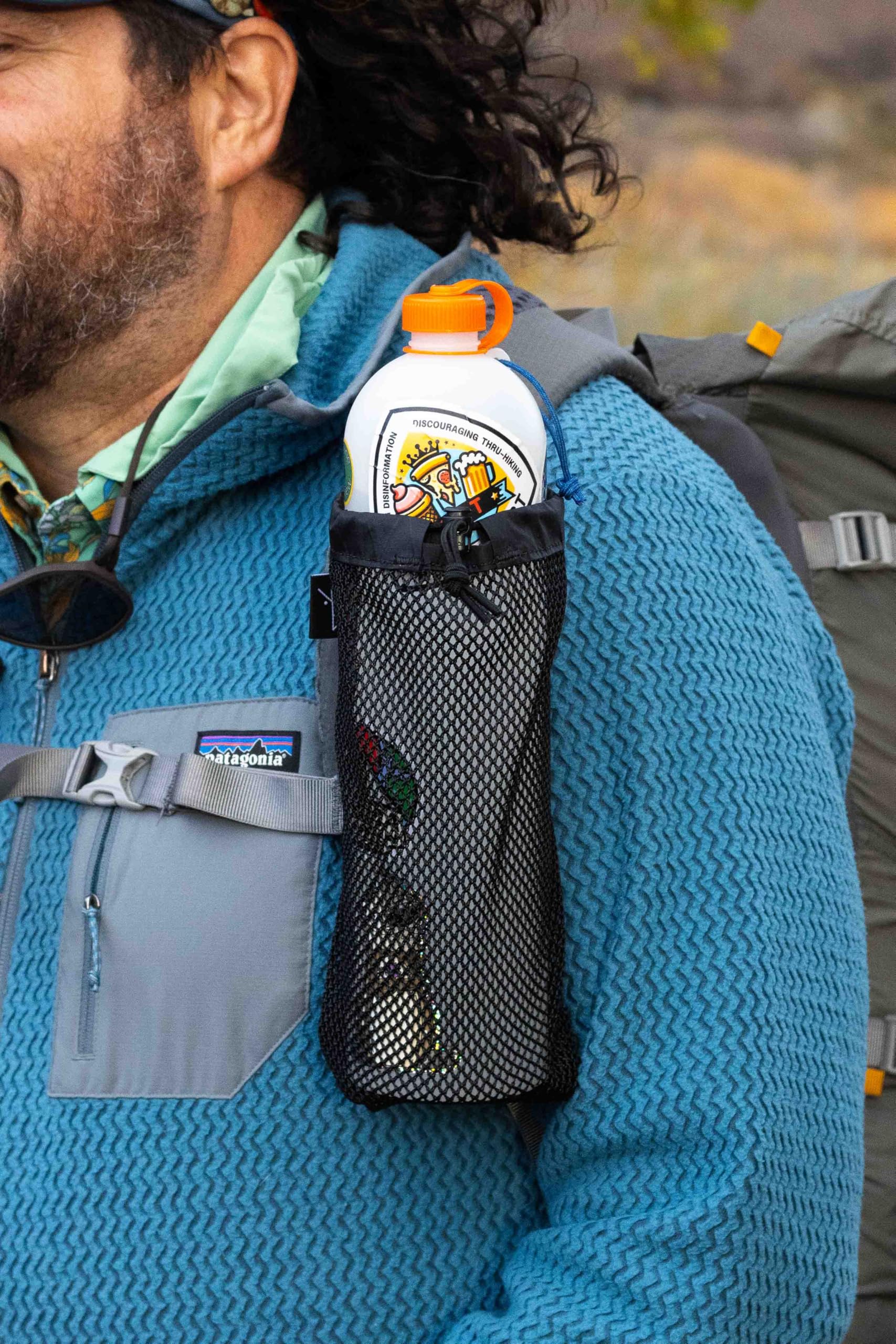 1 liter hard sided bottle designed for hiking