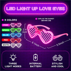 Gift cards included with Thuodo heart glasses for Valentine’s Day