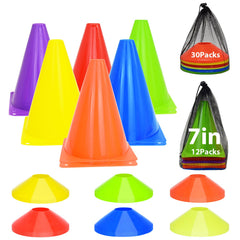 Tialero soccer cones set components arranged
