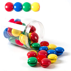 Tiberham 80 pack red 20mm round magnetic button on surface