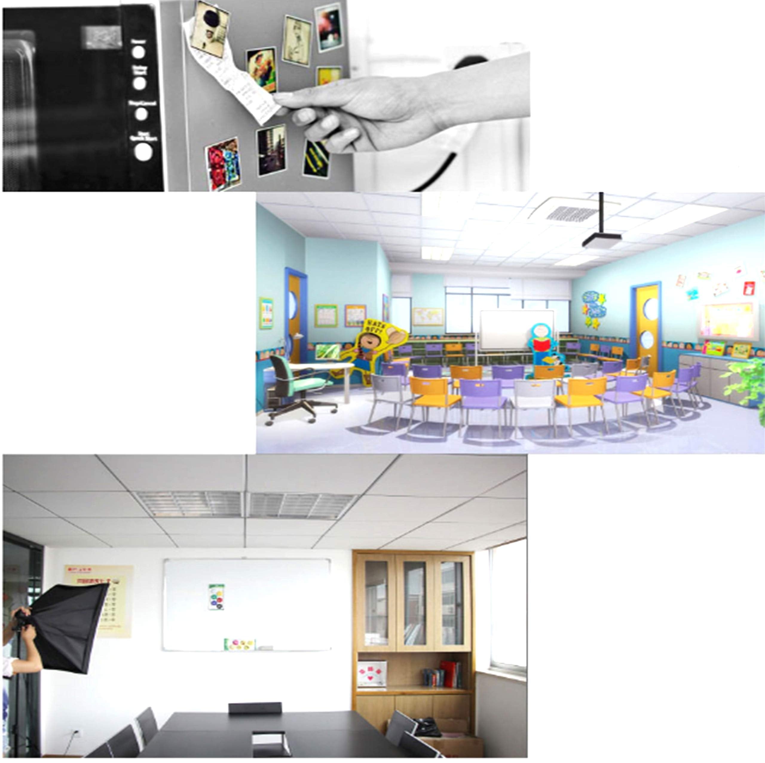 Magnetic button set for home office school use on magnetic surfaces