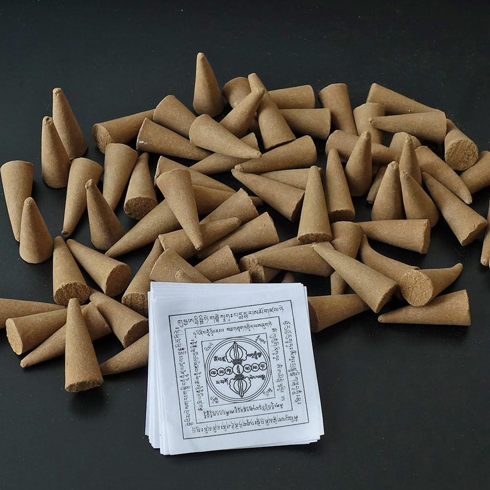Tibetan incense cones 68 cones per bag image