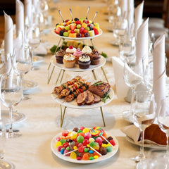 Package includes four tiered serving stand