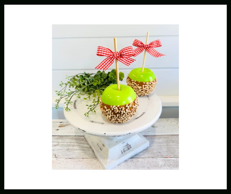 Tiered tray decor apple prop for fall display