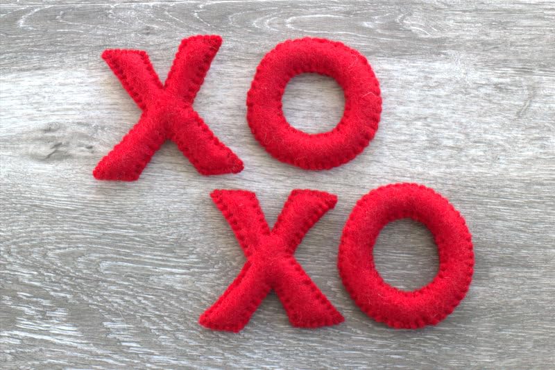 valentines day decor felt shapes for bowl fillers and tray decor