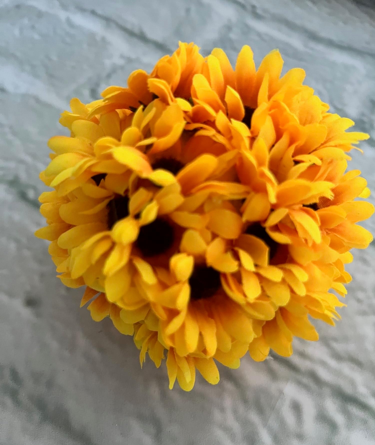 Mini Sunflower Ball ideal for tiered trays and seasonal displays