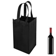 TIESOME 4 Bottle Wine Bags for Travel with 4 compartments and divider