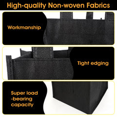 Bag features reinforced bottom plate and carrying handle for stability