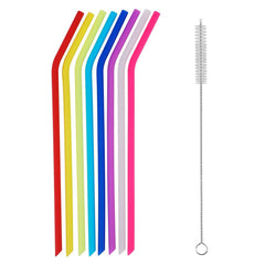 Includes cleaning brush with silicone drinking straws