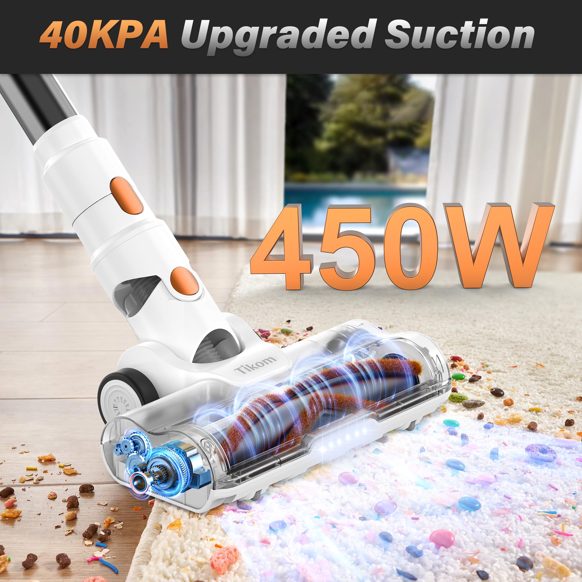 Tikom V500 LED display panel on vacuum