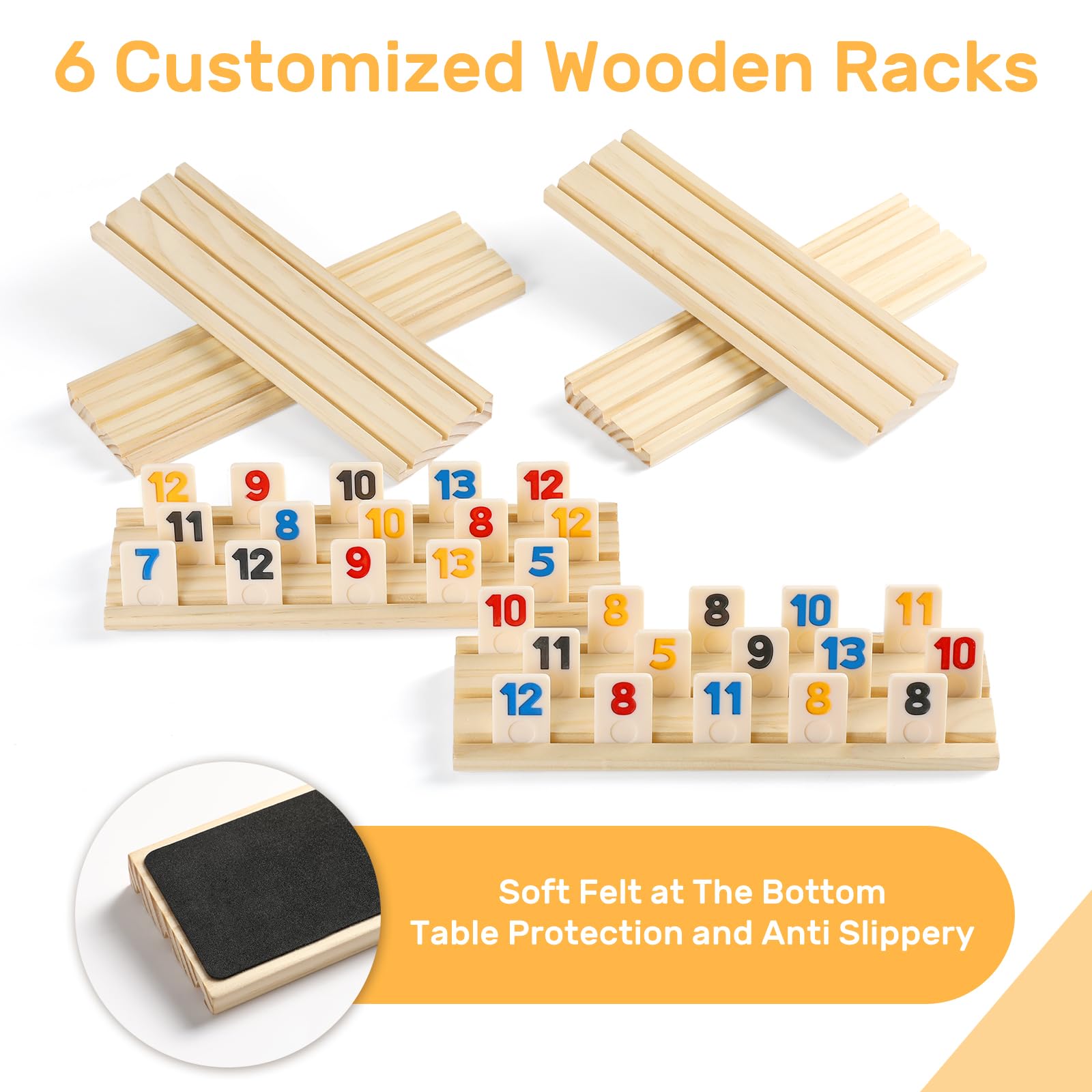 Tiles storage bag with components