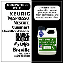 Descaler for Breville Nespresso Delonghi espresso machines