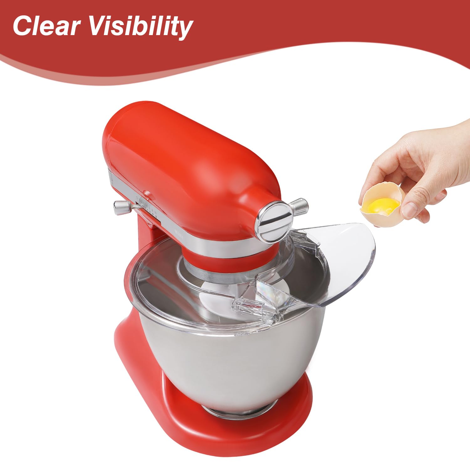 Fits stainless steel, glass, and ceramic bowls on 3.5 quart tilt-head mixer