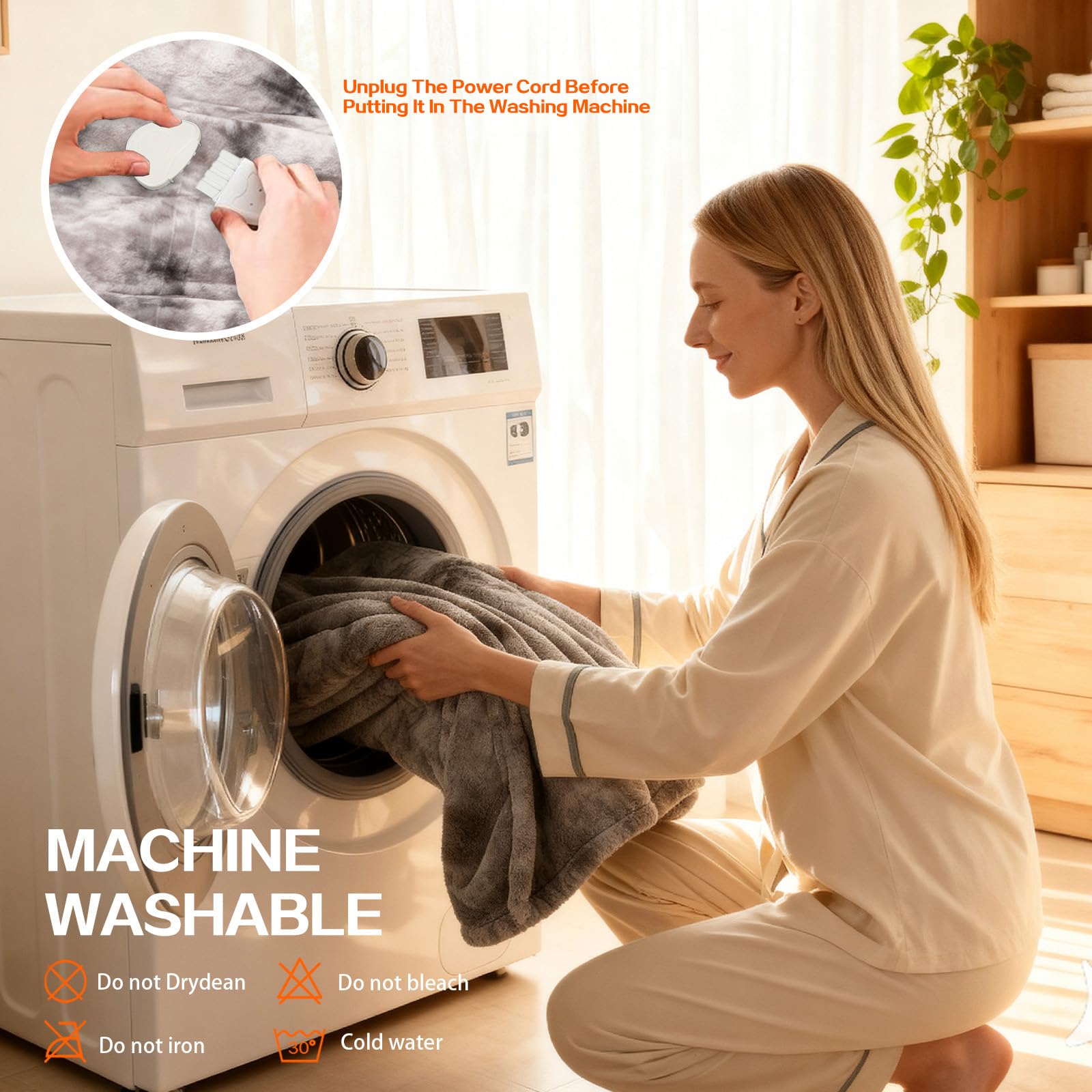 Full-body warmth coverage concept with Cushious blanket