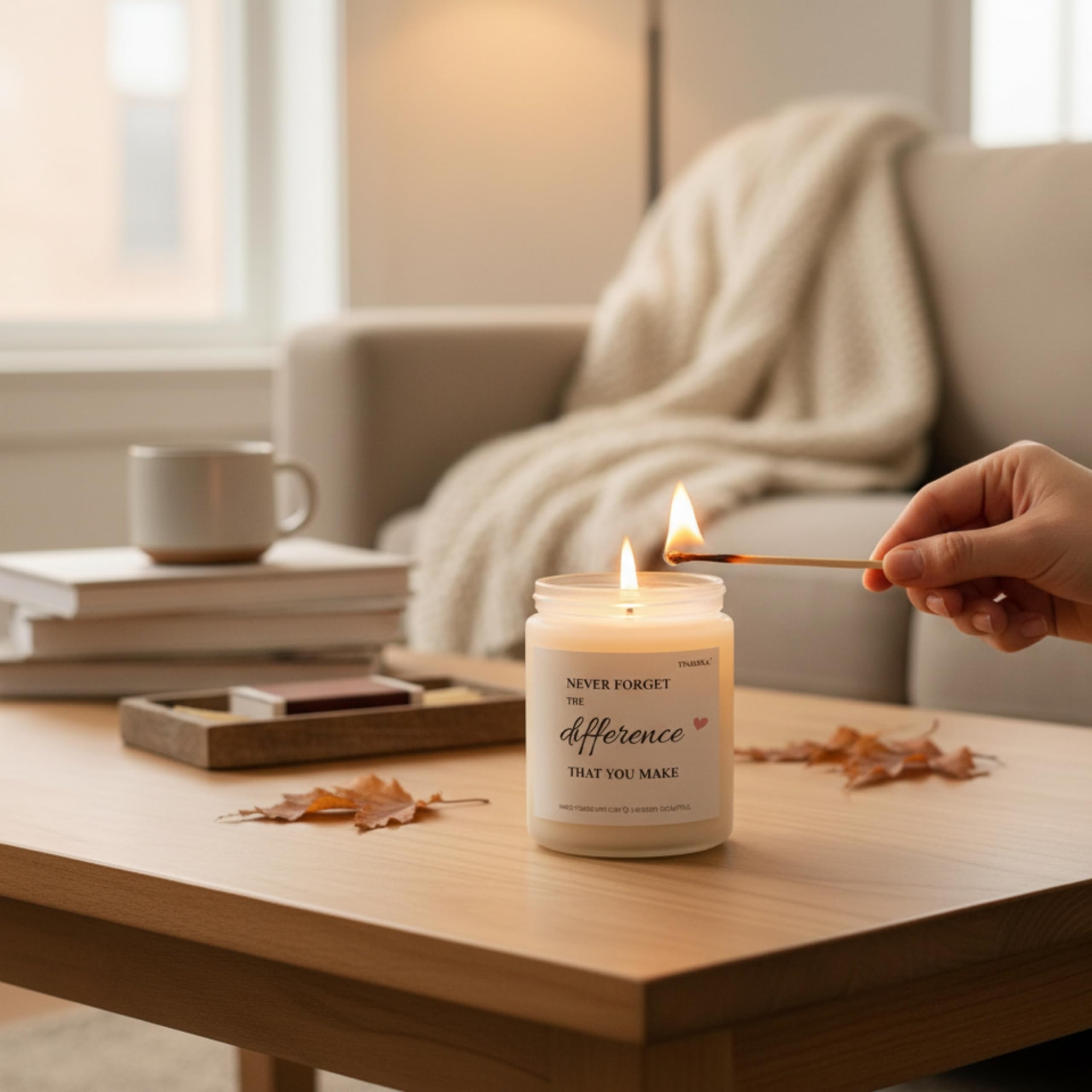 non-toxic aromatherapy candle for stress relief