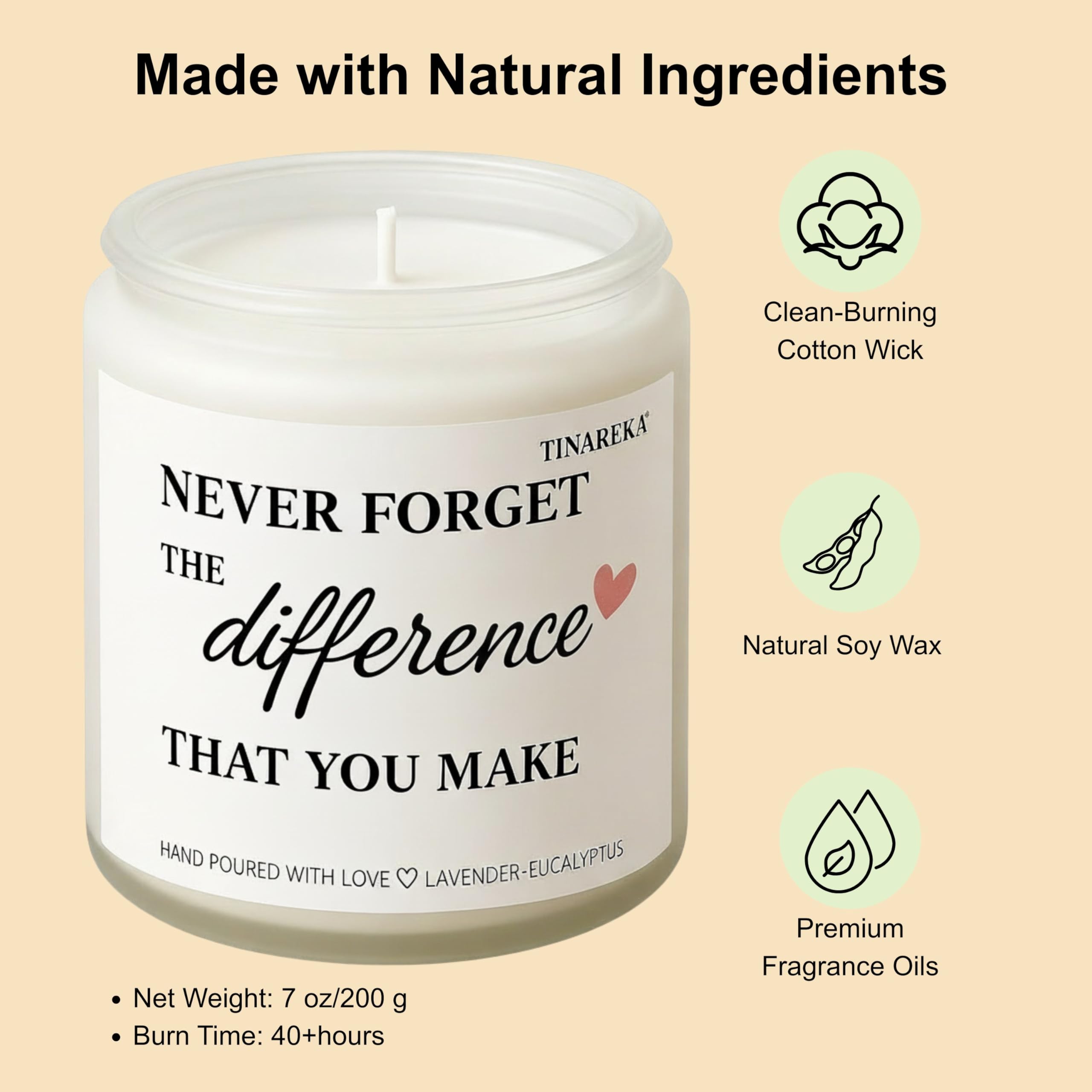 eco conscious gift packaging by tinareka candle