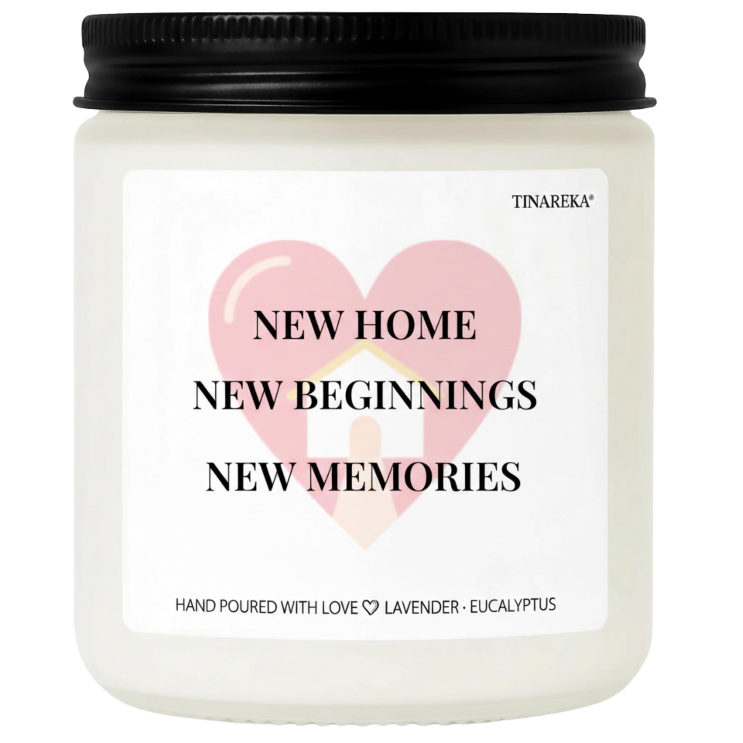 TINAREKA lavender eucalyptus candle for new home gift packaging