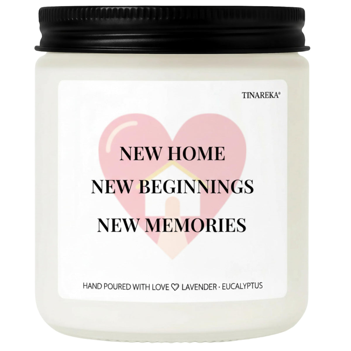 TINAREKA lavender eucalyptus candle for new home gift packaging