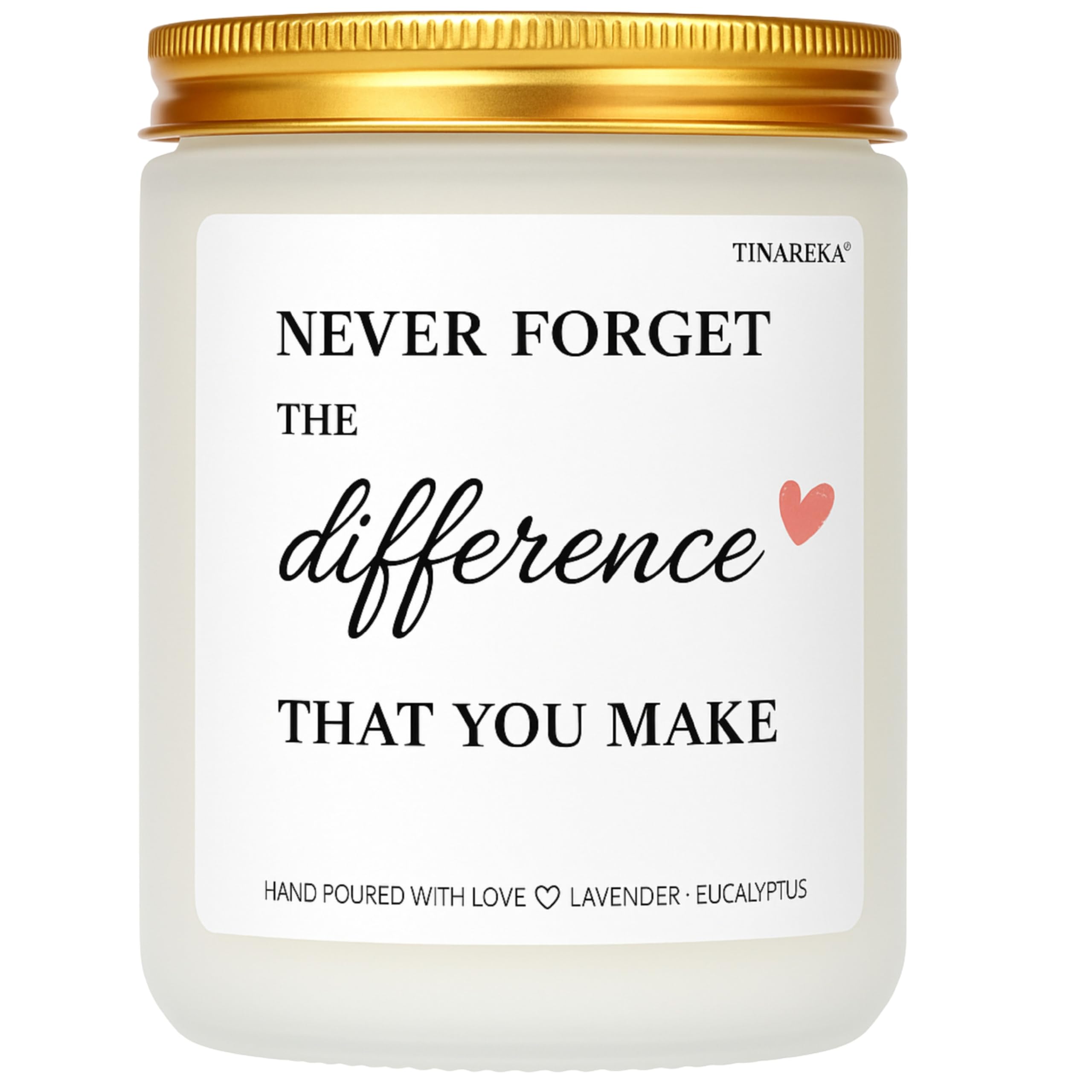 tinareka relaxing lavender scented candle with engraving option
