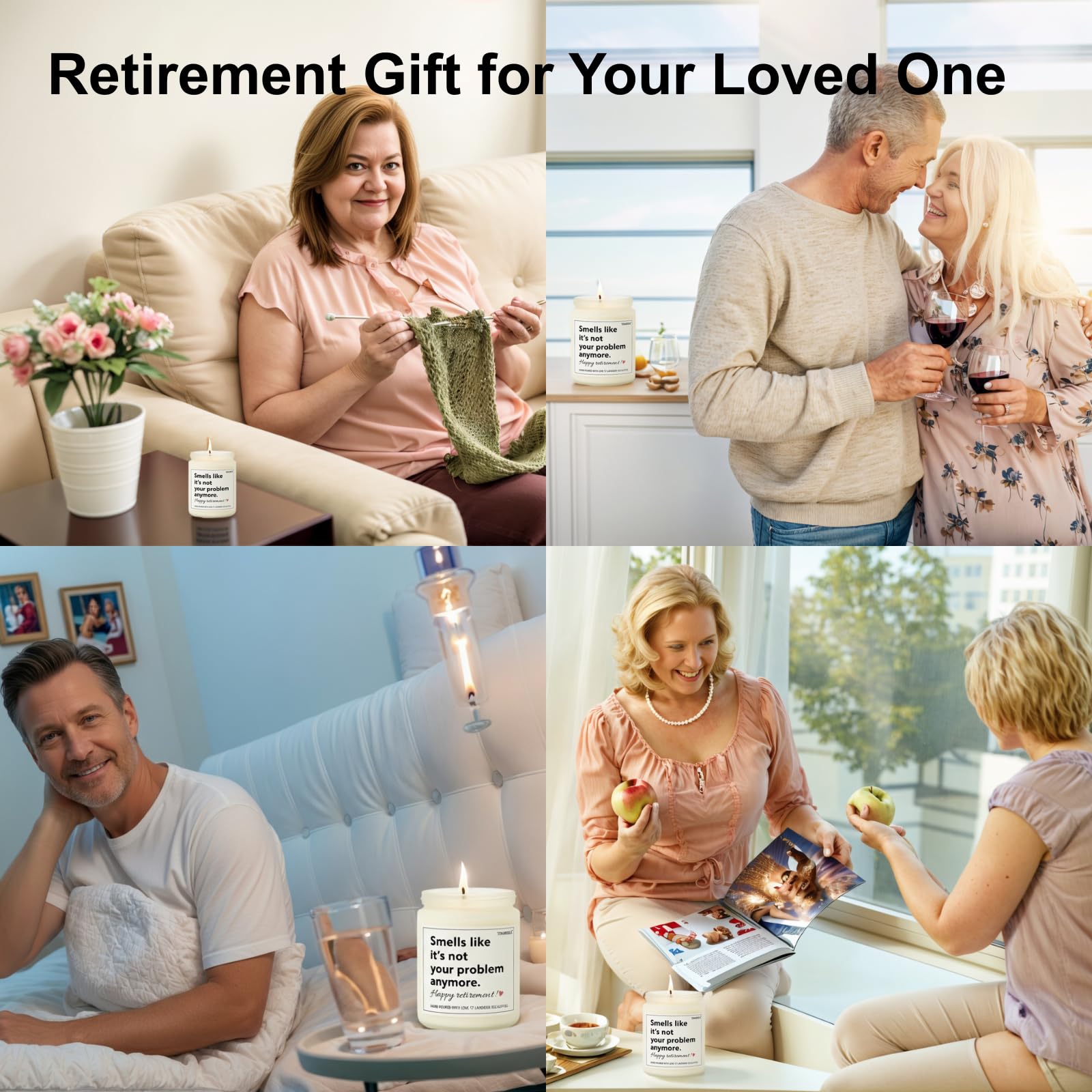 TINAREKA retirement decor candle gift box ready for gifting