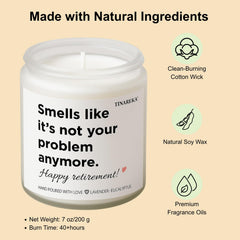 Eco friendly soy wax candle with cotton wick closeup