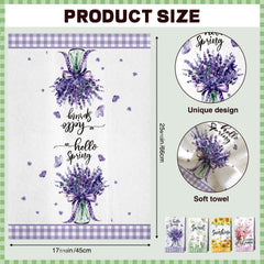 tineit floral hand towels bathroom 18x26 display