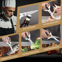Tingling poultry shears stainless steel kitchen scissors product image