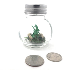 Green tiny dragon desk pet