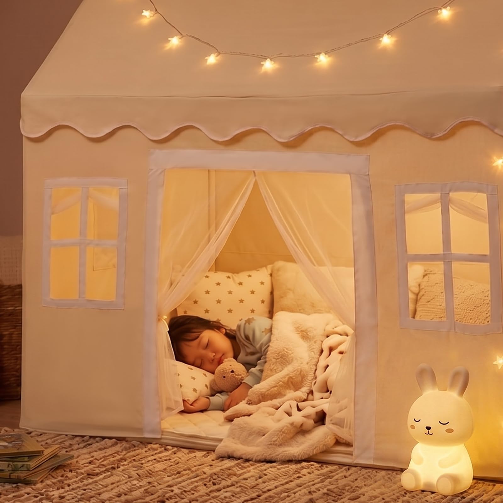 Room for a small group of kids in Tiny Land tent