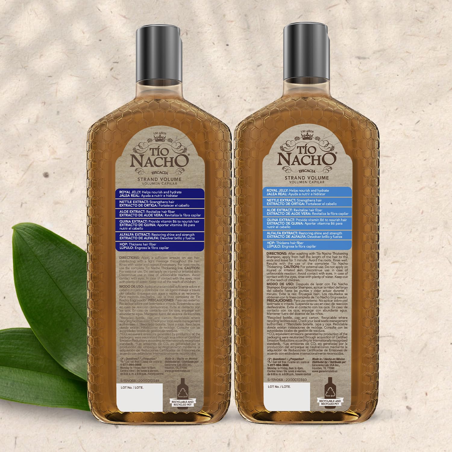 Tio Nacho hair thickening system packaging