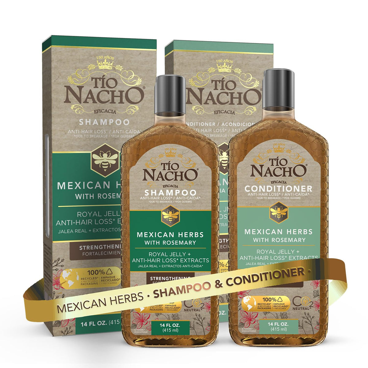 tio nacho mexican herbs anti hair loss shampoo bottle