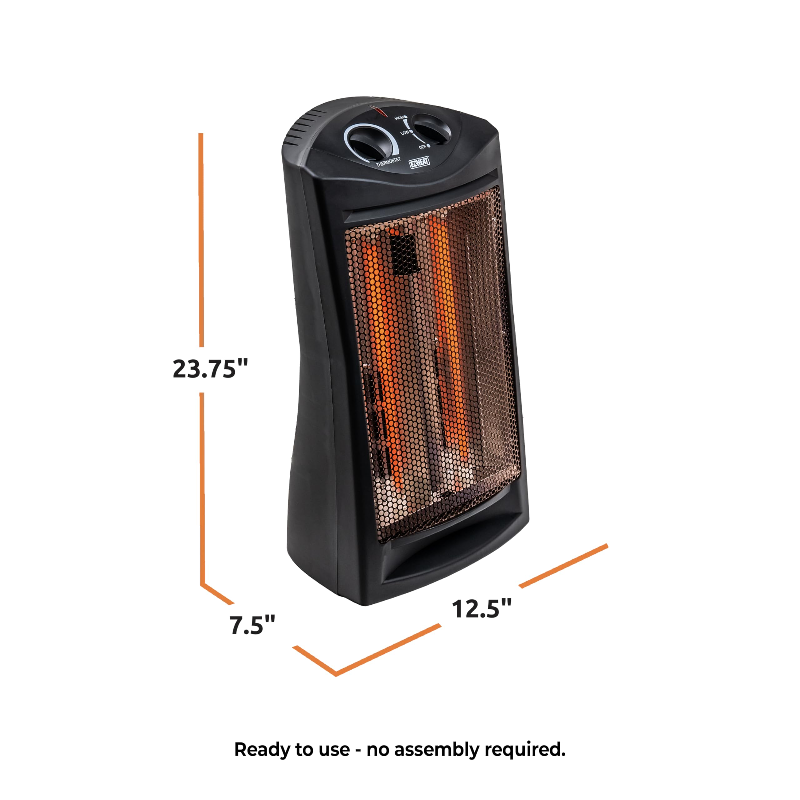 Overheat protection sensor inside EZ-HEAT quartz heater