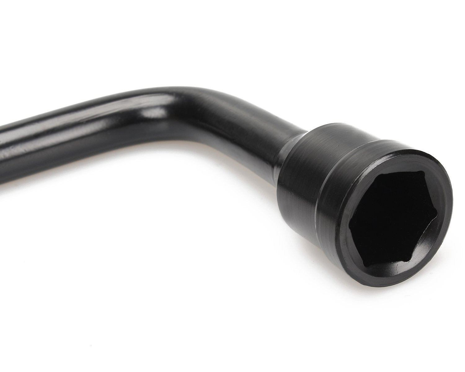 Tire lug nut wrench and hook extension included