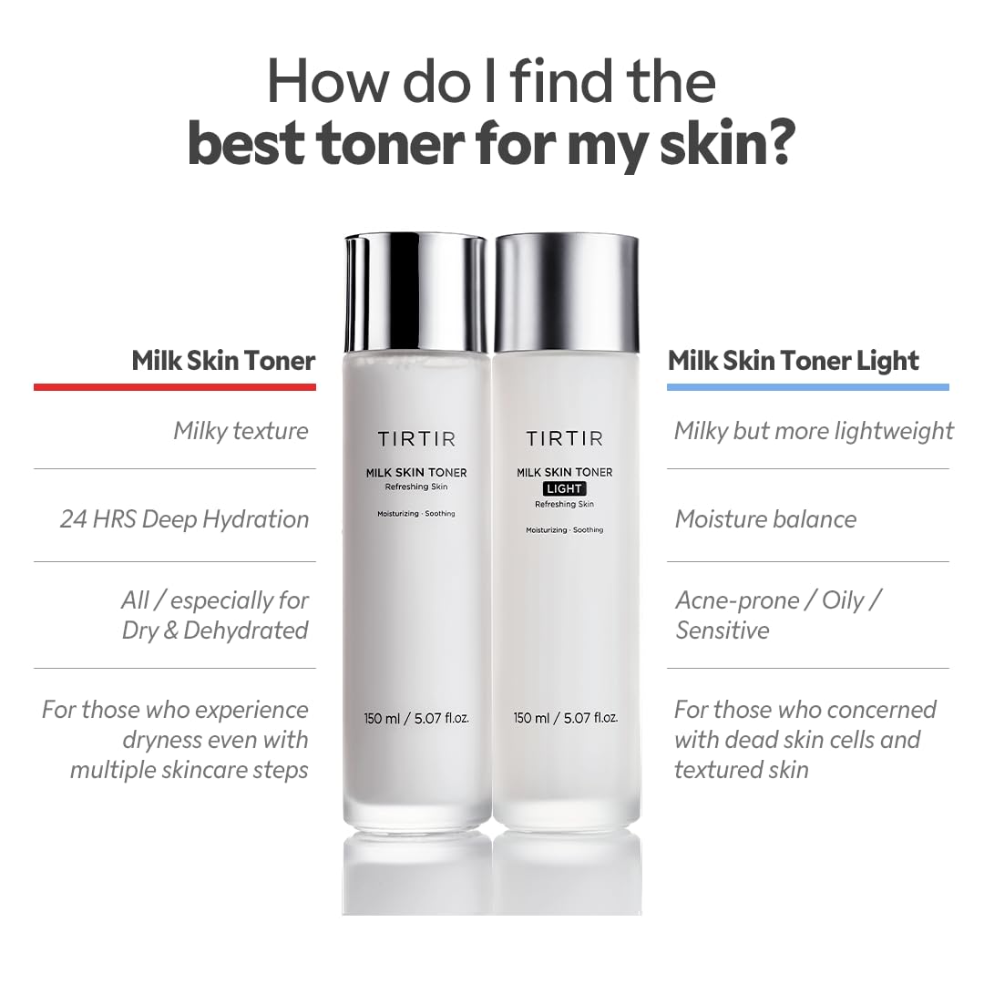 TIRTIR Milk Skin Rice Toner Light for oily skin use