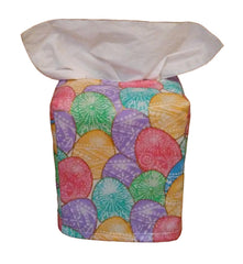 Square tissue box cover made from Easter Eggs fabric for Easter decor