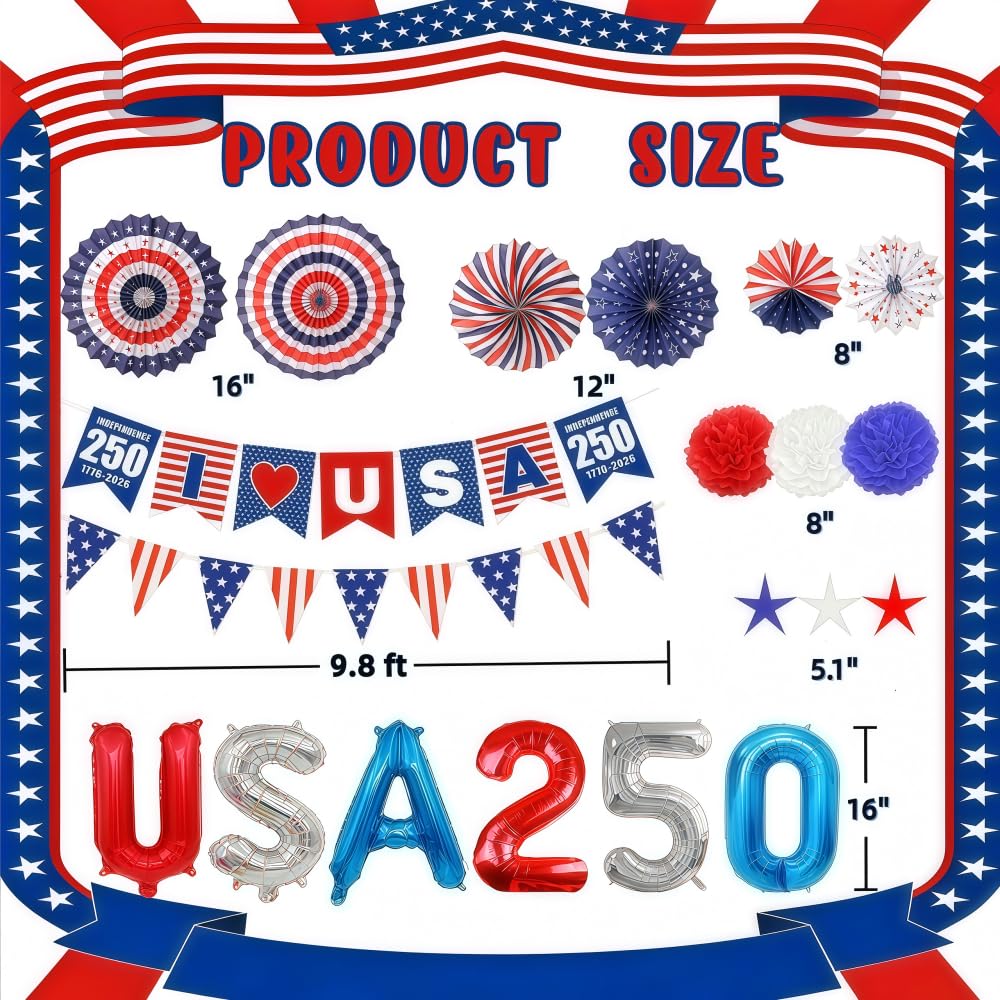 Tissue pom poms in red white and blue for Memorial Day and July 4th