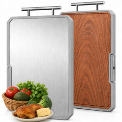 Titanium cutting board with smooth titanium surface