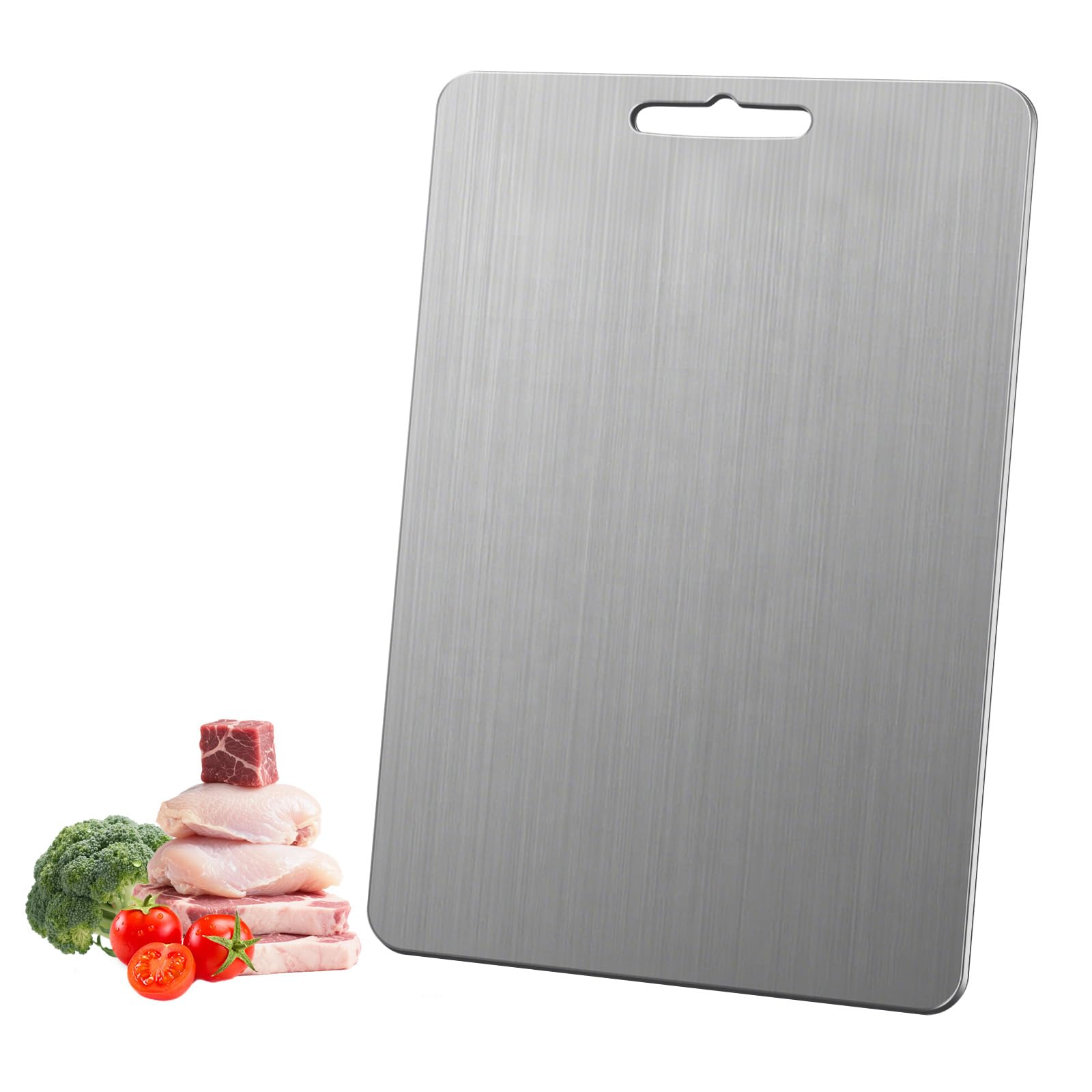 Titanium Cutting Board for Kitchen 16x11 dual-sided design