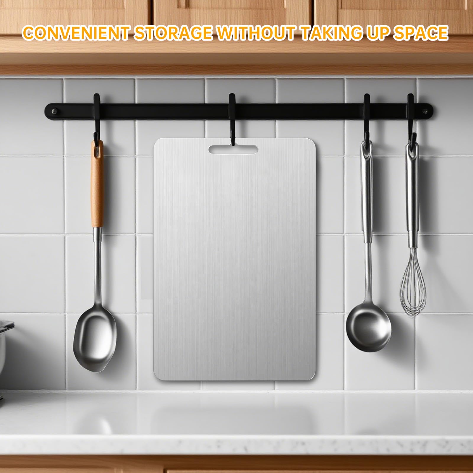 Weighted non-slip corners provide kitchen stability