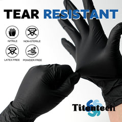 Titentech nitrile gloves 3mil thickness for food prep
