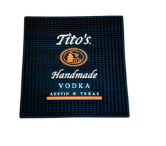 Tito's Vodka Waitstation Bar Mat 12 x 12 Inches rubber with non-slip back