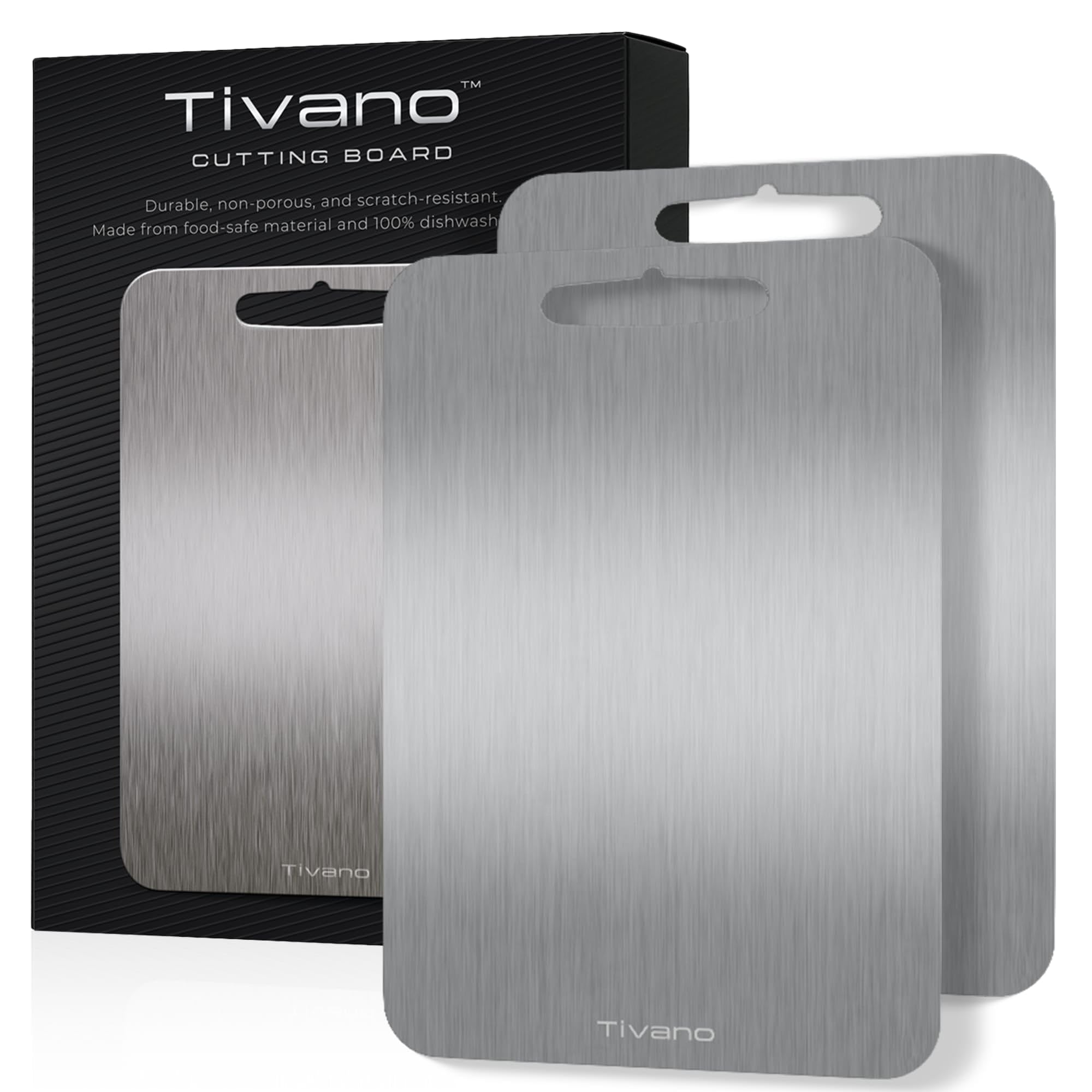 Tivano TitaniumShield Cutting Board 12x8 inch 2-Pack