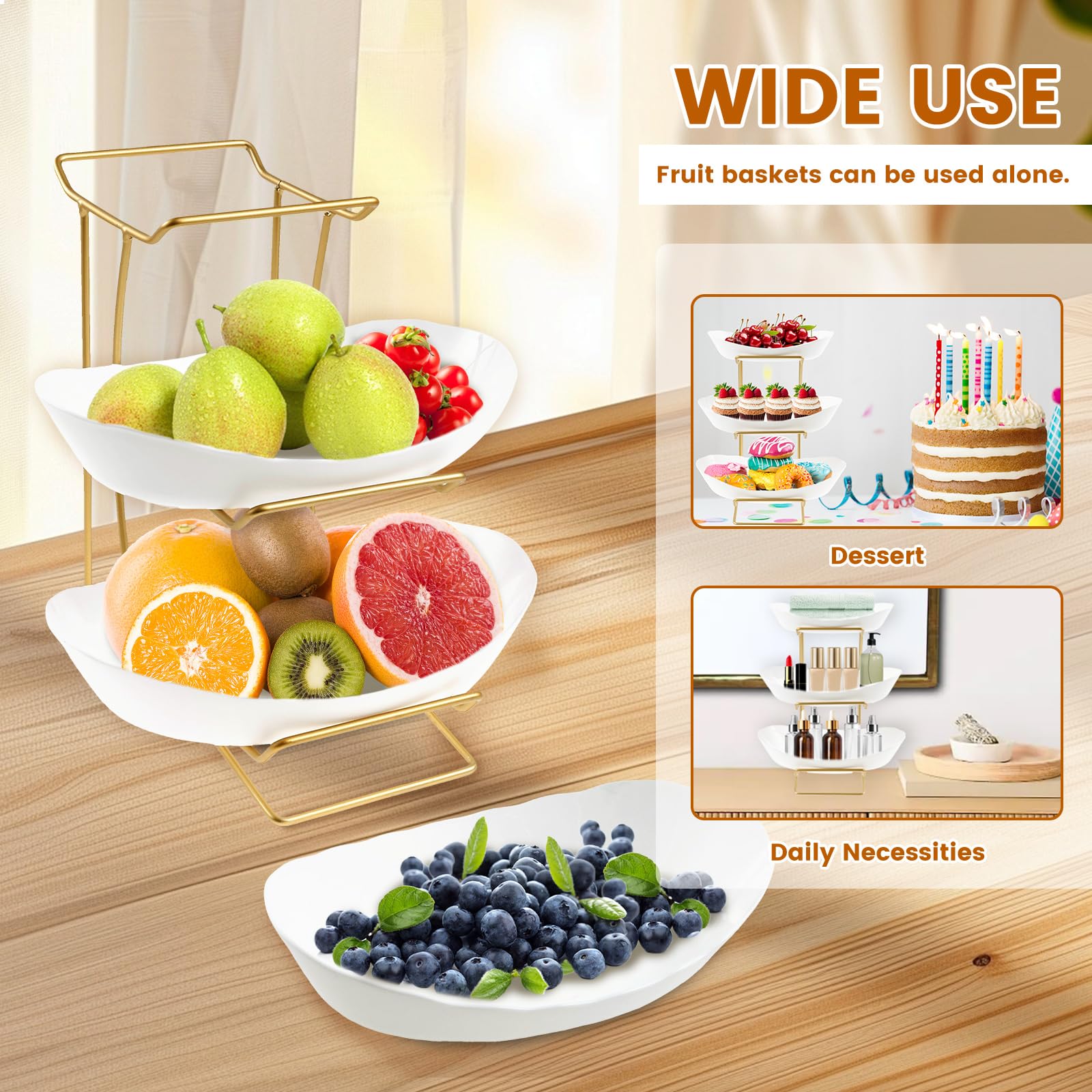 Middle shelf of TKSDWBLTY tiered fruit display