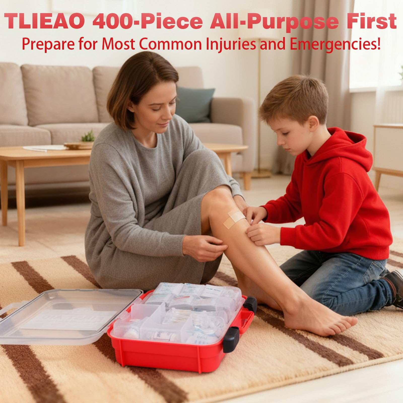 First aid kit suitable for home office car and outdoor use