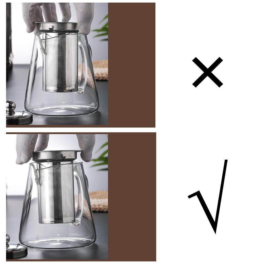TMOST tea maker set glass infuser 950ml